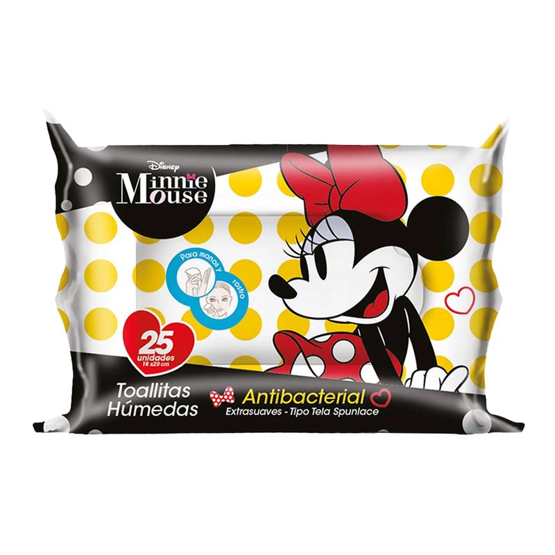 Tuinies-Minnie-Mouse-Toallitas-Humedas-Diseño-Aleatorio---Bolsa-25-und