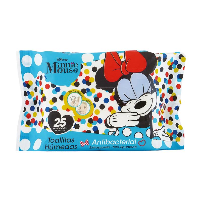 Tuinies-Minnie-Mouse-Toallitas-Humedas-Diseño-Aleatorio---Bolsa-25-und