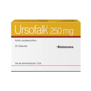 Ursofalk 250 mg Cápsulas - Caja 25 und