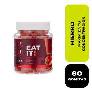 Eat It! Hierro Gomitas Sabor Frambuesa - Frasco 60 und