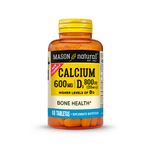 Mason-Calcium-600-mg---D3-800-IU-Tabletas---Frasco-60-und