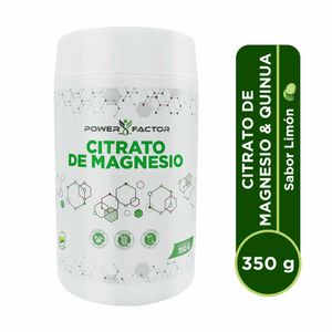 Power Factor Citrato de Magnesio en Polvo Sabor Limón - Frasco 350 g