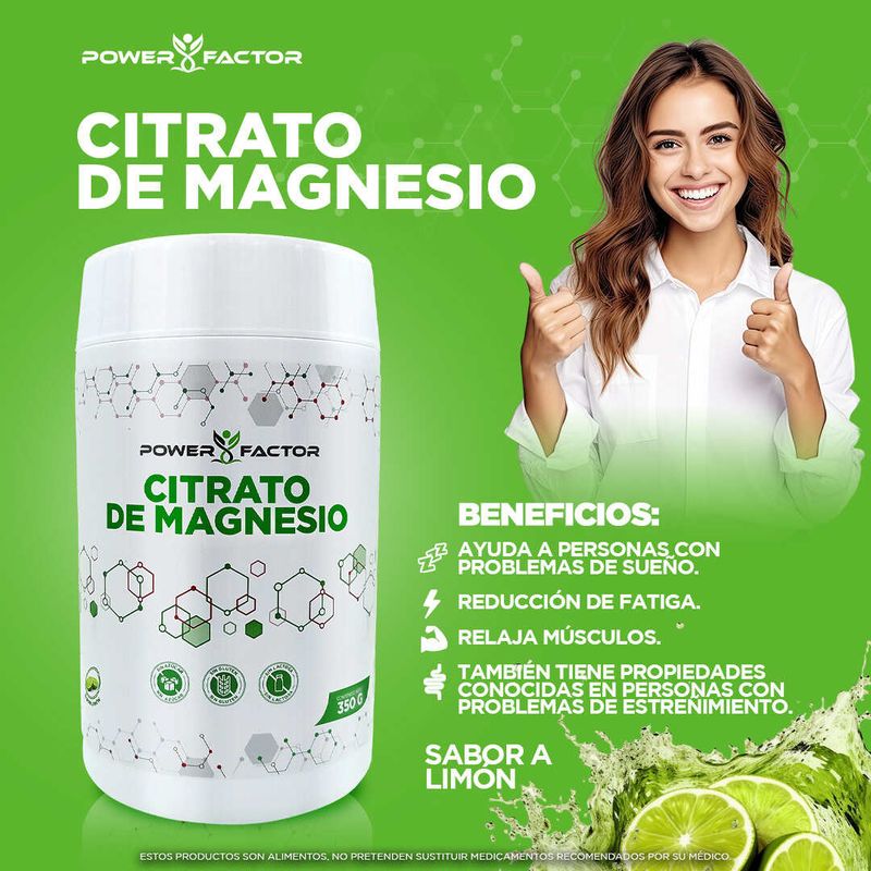 Power-Factor-Citrato-de-Magnesio-en-Polvo-Sabor-Limon---Frasco-350-g