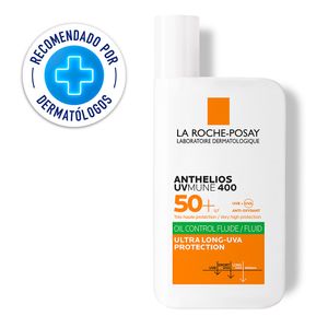 La Roche Posay Anthelios Uvmune 400 Oil Control Fluido SPF50 Sin Color - Frasco 50 ml