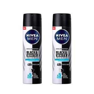 Pack x 2 Nivea Men Black & White Fresh Aerosol 150 ml c/u - Pack 2 und