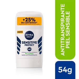 Nivea Men Sensitive Protect Antitranspirante en Barra - Frasco 54 g