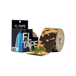 FL Tape Venda Kinesiológica Color Camuflaje Verde (5 cm x 5 m) - Caja 1 und