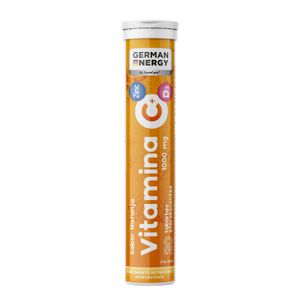 German Energy Vitamina C + Zinc + D3 Tabletas Efervescentes - Tubo 20 und