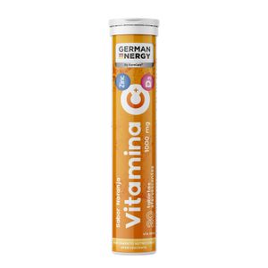 German Energy Vitamina C + Zinc + D3 Tabletas Efervescentes - Tubo 20 und