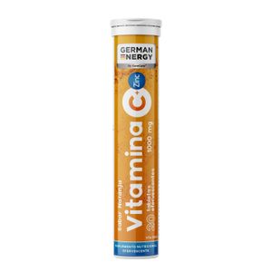 German Energy Vitamina C + Zinc Tabletas Efervescentes - Tubo 20 und