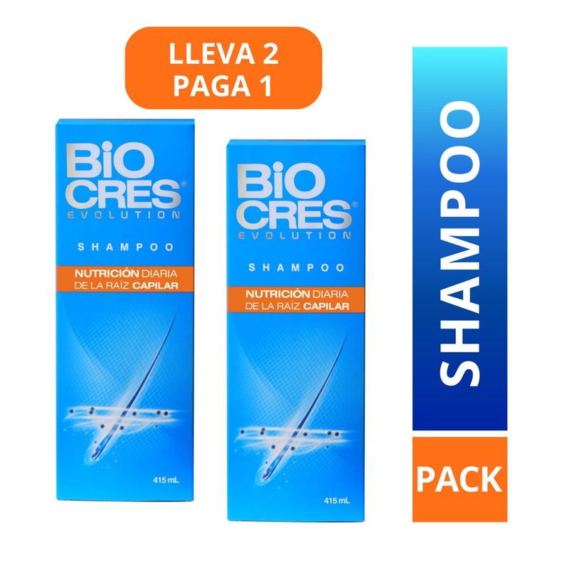 2x1-Biocres-Evolution-Shampoo-Capilar-415-ml-c-u---Pack-2-und