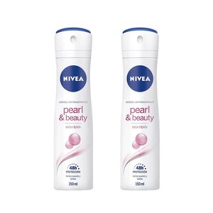 Pack x 2 Nivea Pearl & Beauty Aerosol 150 ml c/u