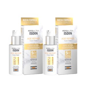 Pack x 2 Isdin Fotoultra Age Repair Sin Color SPF50 50 ml c/u