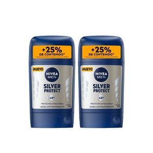 Pack x 2 Nivea Men Silver Protect Barra 54 g c/u