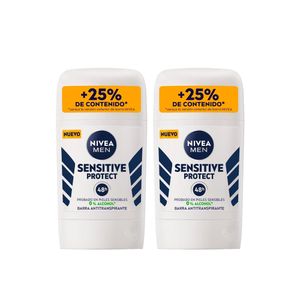 Pack x 2 Nivea Men Sensitive Protect Barra 54 g c/u