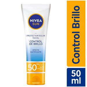 Nivea Sun Control Brillo Protector Solar Invisible FPS50 - Tubo 50 ml