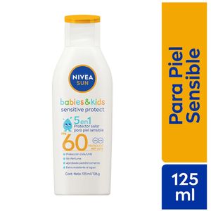 Nivea Sun Babies & Kids Sensitive Protector Solar FPS60 - Frasco 125 ml