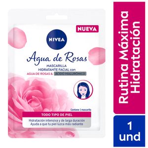 Nivea Rose Care Mascarilla Facial en Tela - Bolsa 1 und