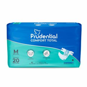 Prudential Comfort Pañales para Adulto Talla M - Bolsa 20 und