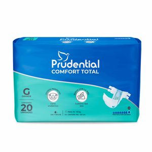 Prudential Comfort Pañales para Adulto Talla G - Bolsa 20 und