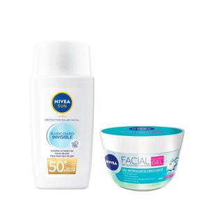 Pack Nivea Sun Protector Solar Fluido 40 ml + Hyaluron Gel 100 ml