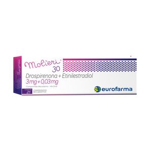 Molieri 30 (3 mg + 0.03 mg) Comprimidos Recubiertos - Caja 21 und