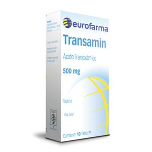 Transamin 500 mg Tabletas - Caja 10 und