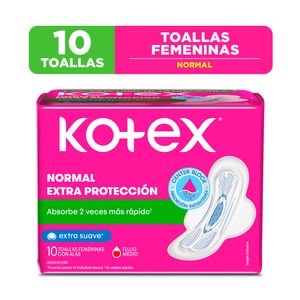 Kotex Normal Toallas Higiénicas - Bolsa 10 und