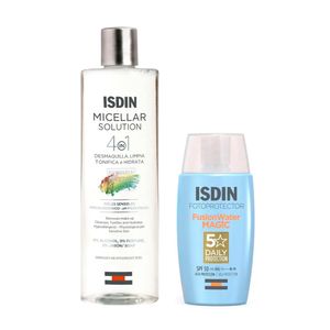 Pack Isdin Micellar Solution 400 ml + Fusion Water Magic 50 ml