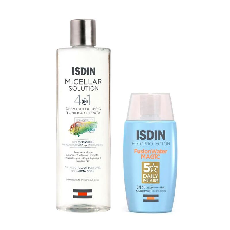 Pack-Isdin-Micellar-Solution-400-ml---Fusion-Water-Magic-50-ml