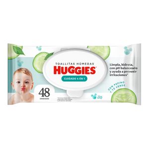 Huggies Cuidado 4 en 1 Toallitas Húmedas - Bolsa 48 und