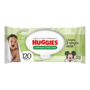 Huggies Limpieza Efectiva Toallitas Húmedas - Bolsa 120 und