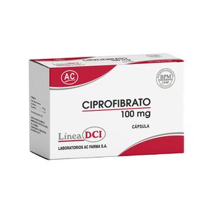 Ciprofibrato 100 mg AC Cápsulas - Blíster 10 und