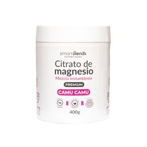 Smart Blends Citrato de Magnesio Premium Mezcla Instantánea Camu Camu - Frasco 400 g