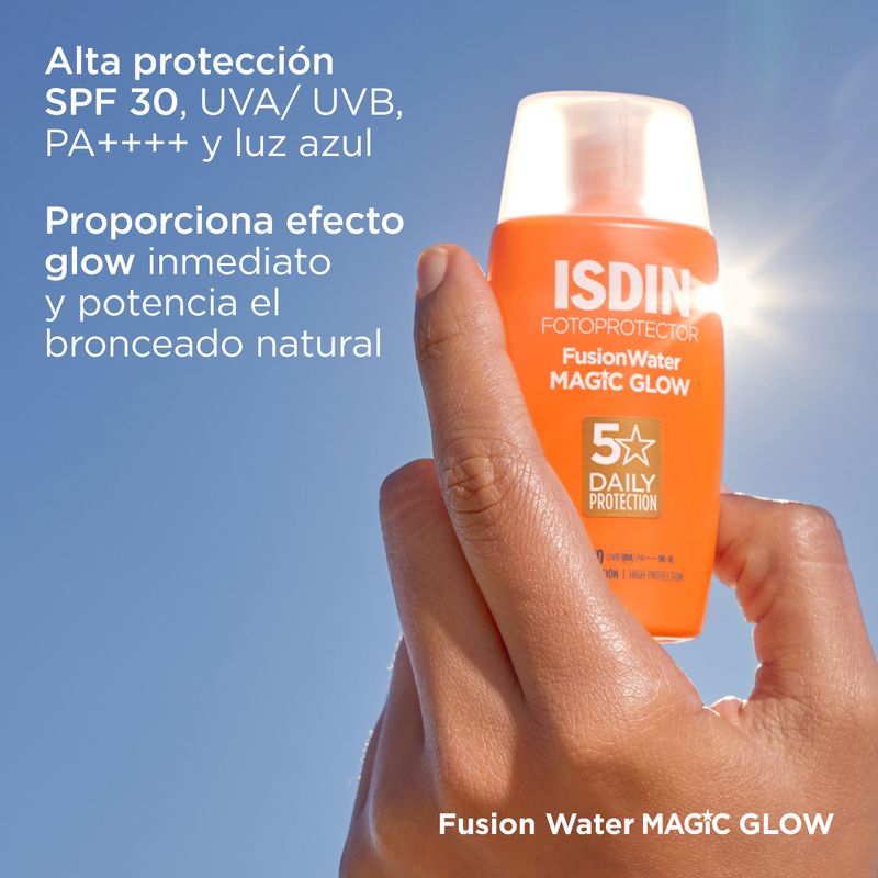 Isdin-Fusion-Water-Magic-Glow-Fotoprotector-SPF30---Frasco-50-ml