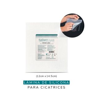 EpiDerm Clear Lámina de silicona Gel EDG 146 (14.5 x 12 cm) - Sobre 1 und