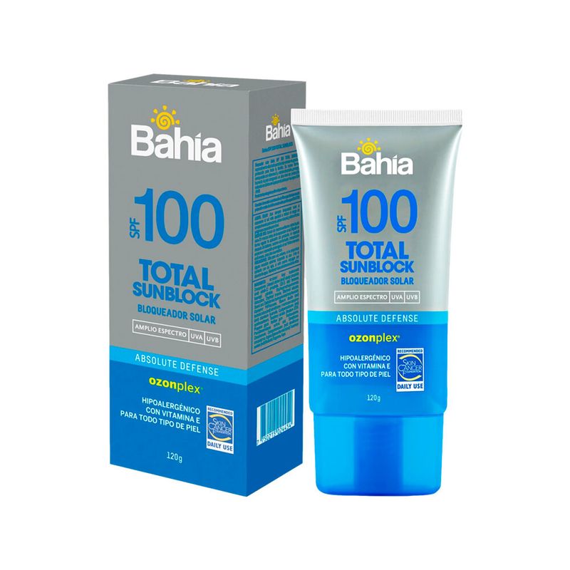 Bahia-Total-Sunblock-Bloqueador-SPF100---Frasco-120-g