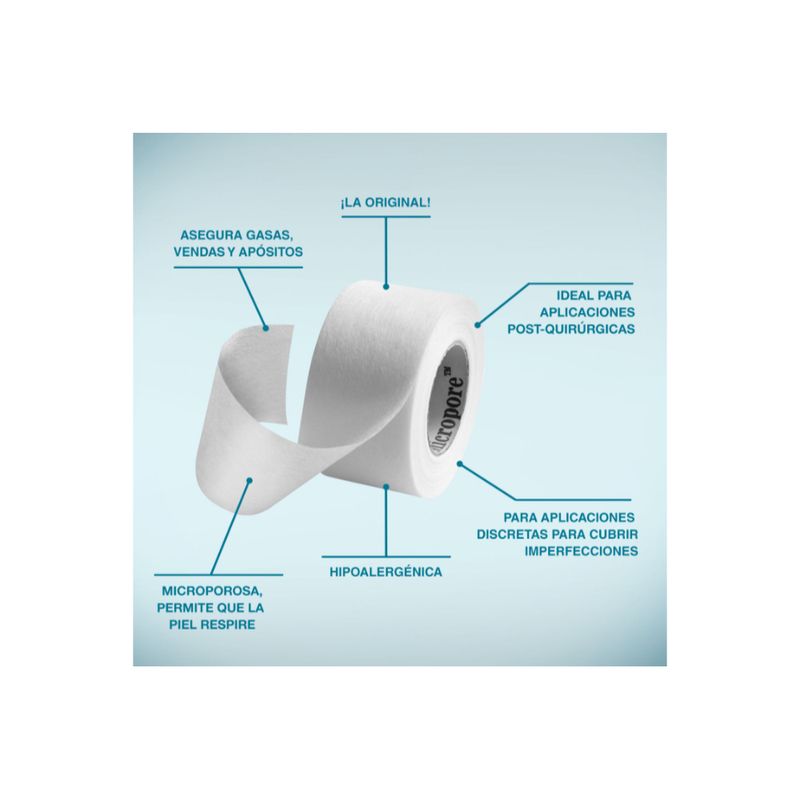 3M-Nexcare-Micropore-Cinta-Quirurgica-de-Papel-Color-Blanco--5-cm-x-9.1-m----Caja-1-und
