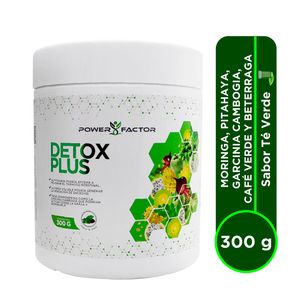 Power Factor Detox Plus Sabor Té Verde - Frasco 300 g