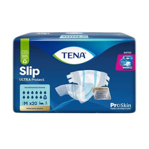 Tena Slip Ultra Pañal para Adultos Talla M - Bolsa 20 und
