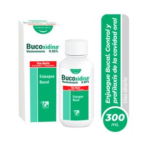 Bucoxidina Mantenimiento 0.05% Enjuage Bucal - Frasco 300 ml