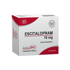 Escitalopram 10 mg AC Tabletas Recubiertas - Caja 10 und