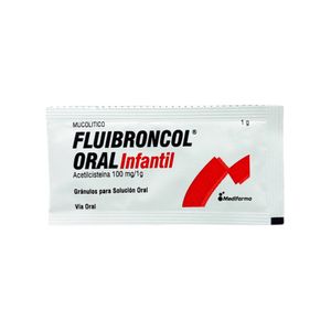 Fluibroncol Infantil 100 mg Granulado para Solución Oral - Sobre 1 g