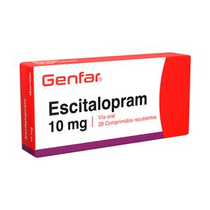 Escitalopram 10 mg GF Comprimidos Recubiertos - Caja 28 und