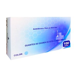Alkhofar Guantes de Nitrilo Desechables Talla M - Caja 100 und