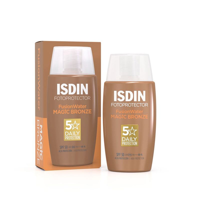 Isdin-Fotoprotector-Fusion-Water-Magic-Bronze-SPF50---Frasco-50-ml