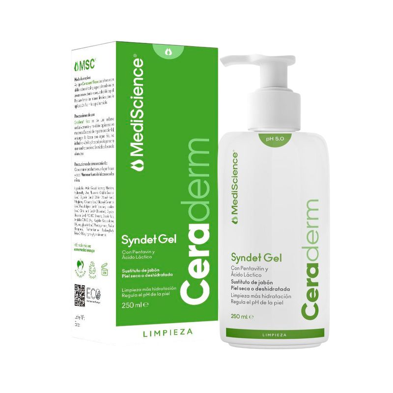 MediScience-Ceraderm-pH-5.0-Syndet-Gel---Frasco-250-ml