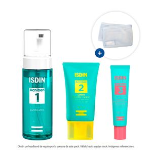 Pack Isdin Acniben Limpiador 150ml + Gel 40ml + Spot Gel 15ml
