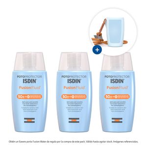 Pack x 3 Isdin Fotoprotector Fusion Fluid SPF50 50 ml c/u