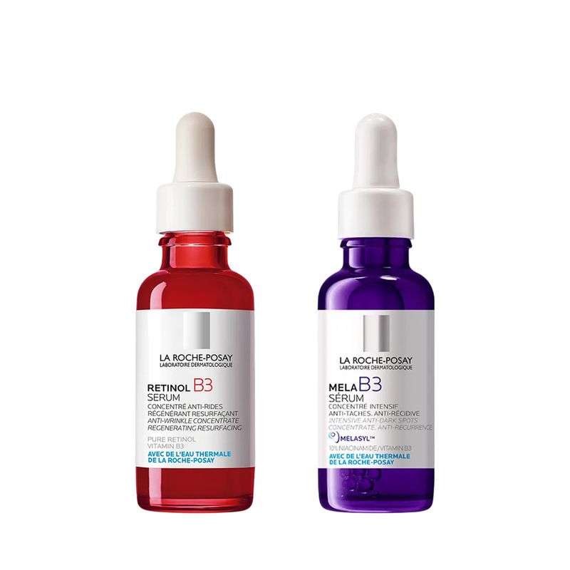 Pack-La-Roche-Posay-Serums-Retinol-B3-30-ml---Mela-B3-30-ml